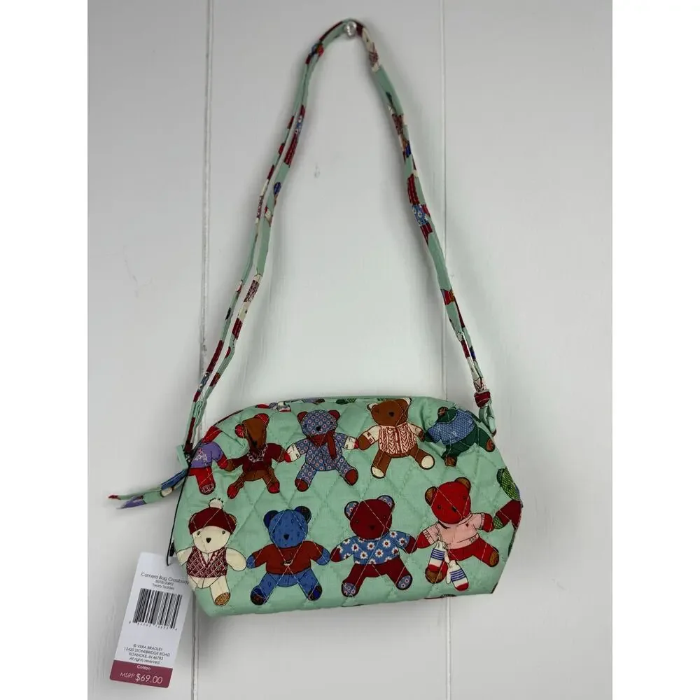 Vera Bradley Toasty Teddies Camera Bag Crossbody, NWT